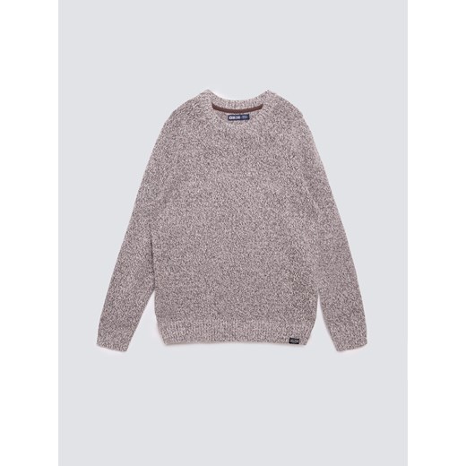 Sweter męski melanżowy brązowy Waltero 804 XXL Big Star