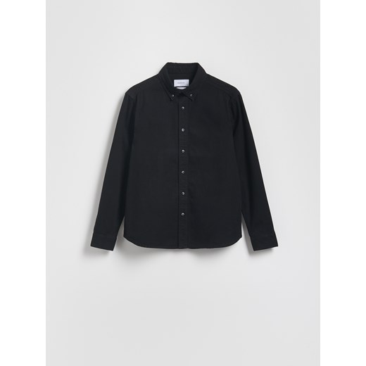 Reserved - Jeansowa koszula regular fit - czarny ze sklepu Reserved w kategorii Koszule męskie - zdjęcie 186496819