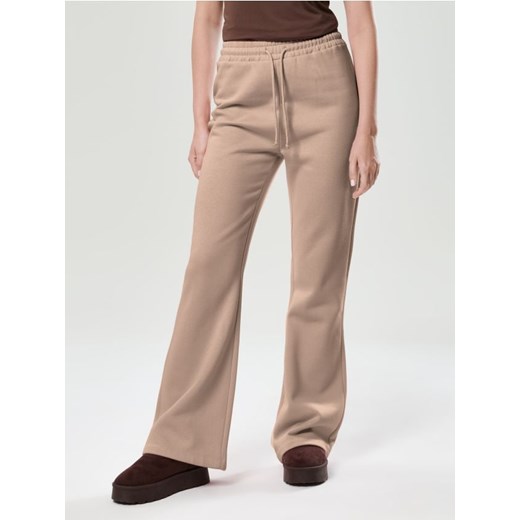 Sinsay - Spodnie flare - beżowy ze sklepu Sinsay w kategorii Spodnie damskie - zdjęcie 186497107