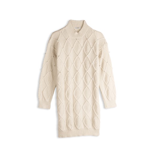 GATE Damska sukienka dzianinowa z koralikami 34 ze sklepu gateshop w kategorii Sukienki - zdjęcie 186497285