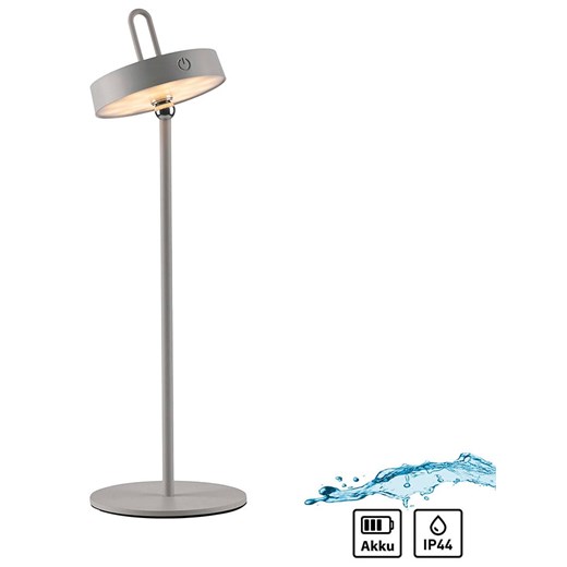 Just Light Lampa stołowa LED &quot;Amag&quot; w kolorze szarym - wys. 47,2 x Ø 15 cm ze sklepu Limango Polska w kategorii Oświetlenie - zdjęcie 186497517