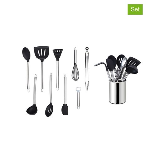 Echtwerk 10-częściowy zestaw pomocy kuchennych w kolorze srebrnym ze sklepu Limango Polska w kategorii Akcesoria kuchenne - zdjęcie 186497548