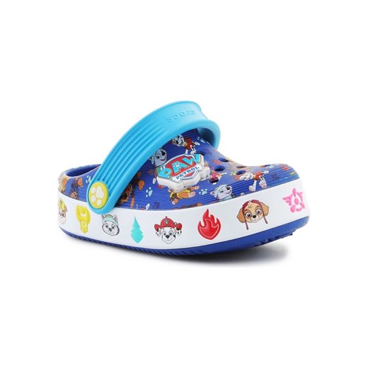 Crocs Chodaki &quot;Paw Patrol Crocband IV&quot; w kolorze niebieskim ze wzorem ze sklepu Limango Polska w kategorii Klapki dziecięce - zdjęcie 186497925