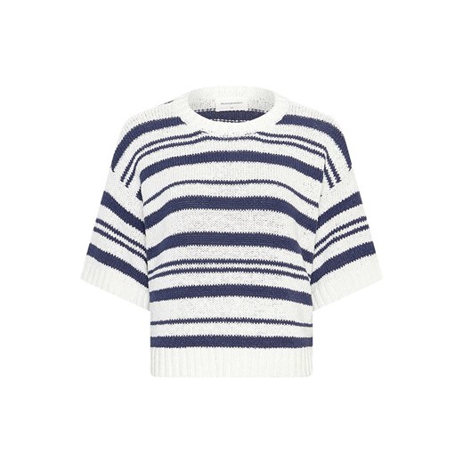 MOSS COPENHAGEN Sweter &quot;Hannalie&quot; w kolorze granatowo-kremowym ze sklepu Limango Polska w kategorii Swetry damskie - zdjęcie 186498486