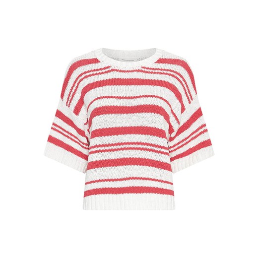 MOSS COPENHAGEN Sweter &quot;Hannalie&quot; w kolorze kremowo-koralowym ze sklepu Limango Polska w kategorii Swetry damskie - zdjęcie 186498488