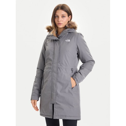 The North Face Parka Zaneck NF0A8DZN Szary Regular Fit ze sklepu MODIVO w kategorii Parki damskie - zdjęcie 186498636