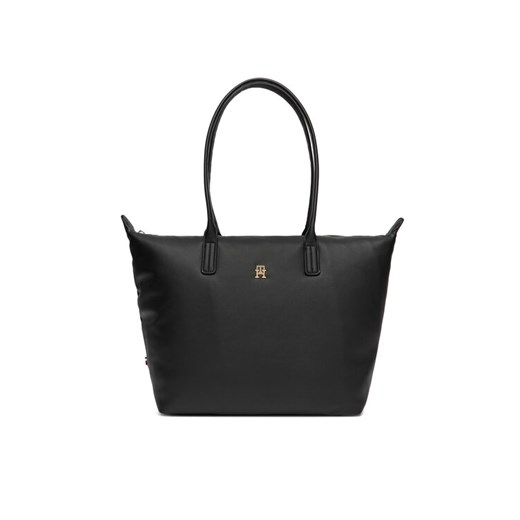 Tommy Hilfiger Torebka Popette Soft AW0AW17705 Czarny ze sklepu MODIVO w kategorii Torby Shopper bag - zdjęcie 186498678