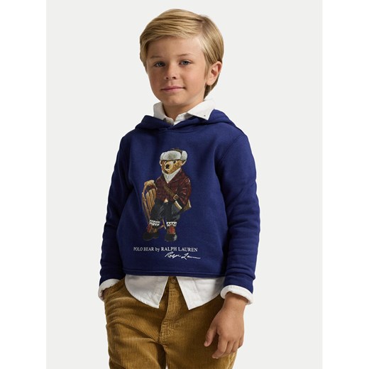 Polo Ralph Lauren Bluza 322981262001 Granatowy Regular Fit ze sklepu MODIVO w kategorii Bluzy chłopięce - zdjęcie 186498729