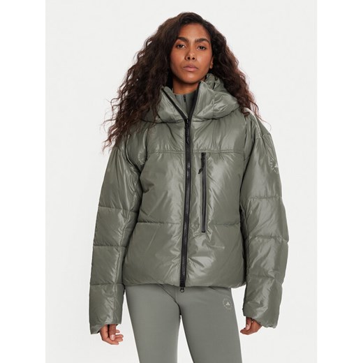 adidas by Stella McCartney Kurtka zimowa JX4339 Zielony Loose Fit ze sklepu MODIVO w kategorii Kurtki damskie - zdjęcie 186498736