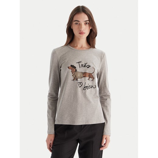 Weekend Max Mara Bluzka Renoir 2525946032 Szary Regular Fit ze sklepu MODIVO w kategorii Bluzki damskie - zdjęcie 186498937
