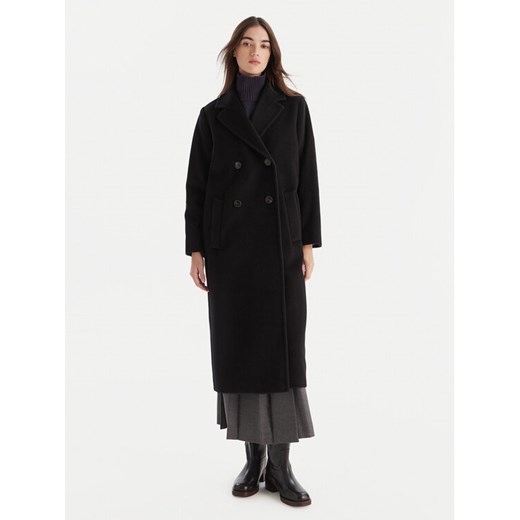 Weekend Max Mara Płaszcz wełniany Zufolo 2525016092 Czarny Regular Fit ze sklepu MODIVO w kategorii Płaszcze damskie - zdjęcie 186498966