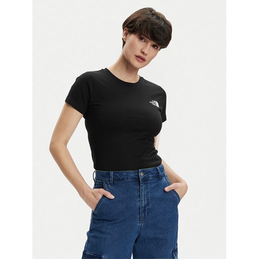 The North Face T-Shirt Redbox NF0A87NM Czarny Regular Fit ze sklepu MODIVO w kategorii Bluzki damskie - zdjęcie 186501455