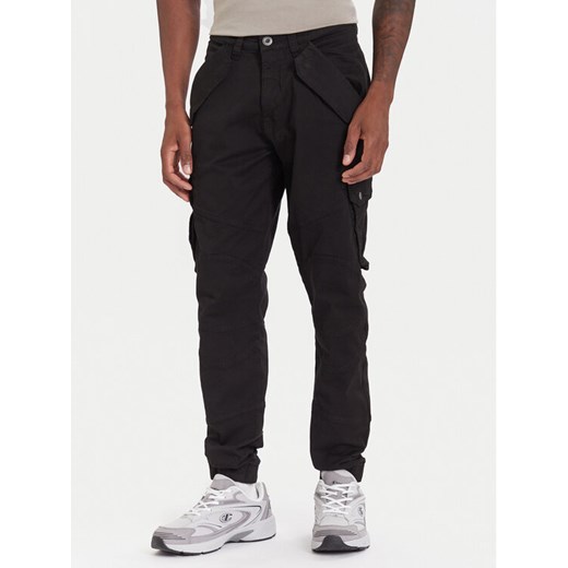 Alpha Industries Spodnie materiałowe Combat 126215 Czarny Slim Fit ze sklepu MODIVO w kategorii Spodnie męskie - zdjęcie 186501459