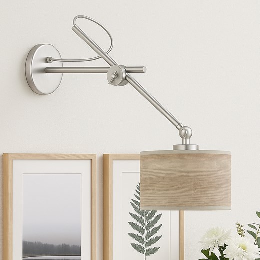 Regulowany kinkiet ścienny do czytania w sypialni HAMILTON ECO - id: 11142 - marki Ciekot Partners Sp. Z O. O. - 186502487 Regulowany kinkiet ścienny do czytania w sypialni HAMILTON ECO ze sklepu Lysne w kategorii Lampy ścienne - zdjęcie 186502487