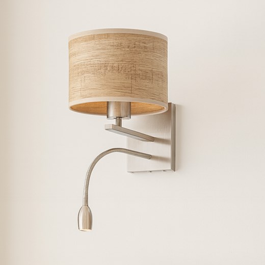 Podwójny kinkiet z włącznikiem SENEGAL ECO z panelem LED - id: 6453 - marki Ciekot Partners Sp. Z O. O. - 186502528 Podwójny kinkiet z włącznikiem SENEGAL ECO z panelem LED ze sklepu Lysne w kategorii Lampy ścienne - zdjęcie 186502528