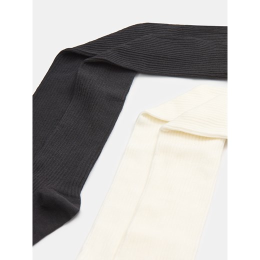 Sinsay - Prążkowane zakolanówki 2 pack - wielobarwny Sinsay 36/38 Sinsay