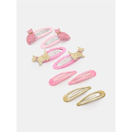 Sinsay - Spinki do włosów z brokatem 4 pack - wielobarwny ze sklepu Sinsay w kategorii Ozdoby do włosów dziewczęce - zdjęcie 186502697