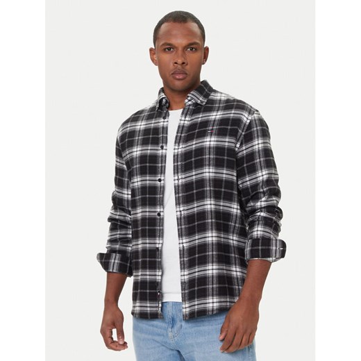 Tommy Jeans Koszula DM0DM22024 Czarny Regular Fit ze sklepu MODIVO w kategorii Koszule męskie - zdjęcie 186504888