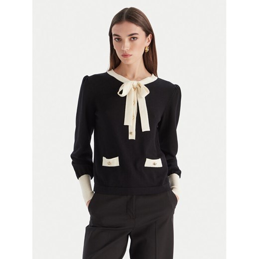 Luisa Spagnoli Sweter Maluma 100211 Czarny Regular Fit ze sklepu MODIVO w kategorii Swetry damskie - zdjęcie 186504918