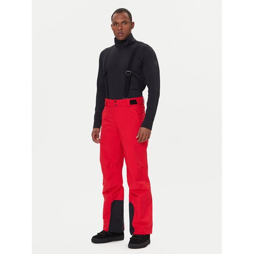 Rossignol Spodnie narciarskie RLOMP06 Czerwony Regular Fit ze sklepu MODIVO w kategorii Spodnie męskie - zdjęcie 186504928