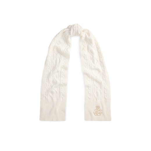 LAUREN RALPH LAUREN Szalik 454P04467001 Écru ze sklepu MODIVO w kategorii Szaliki i chusty damskie - zdjęcie 186504938