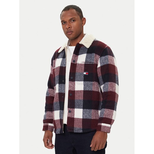 Tommy Jeans Kurtka przejściowa Check Teddy DM0DM22010 Kolorowy Regular Fit ze sklepu MODIVO w kategorii Kurtki męskie - zdjęcie 186504957