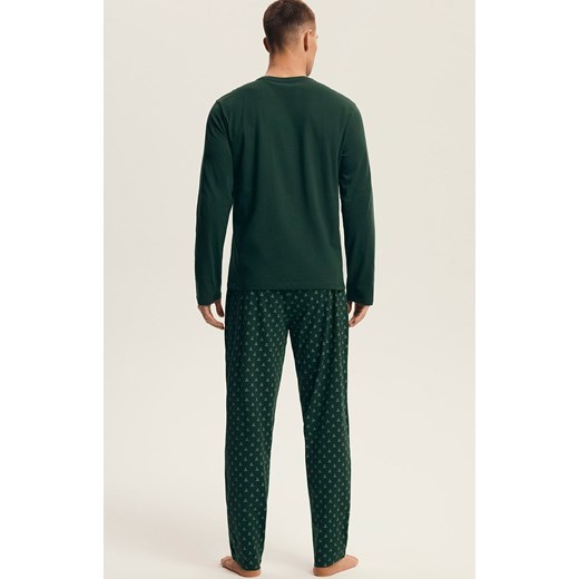 Henderson długa piżama męska Lush 43478-79X, Kolor zielony-wzór, Rozmiar 2XL, Henderson ze sklepu Primodo w kategorii Piżamy męskie - zdjęcie 186505388