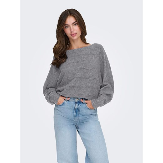 ONLY Sweter w kolorze szarym ze sklepu Limango Polska w kategorii Swetry damskie - zdjęcie 186505567