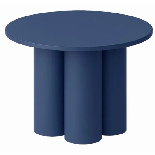 Granatowy matowy stolik kawowy 80 cm W2-S20 ze sklepu Edinos.pl w kategorii Stoliki kawowe - zdjęcie 186506417