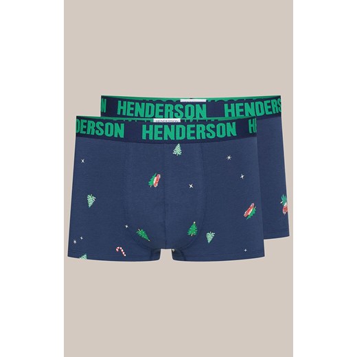 Henderson 2-pack świąteczne bokserki męskie Jury 41926-MLC, Kolor granatowy-wzór, Rozmiar 2XL, Henderson ze sklepu Intymna w kategorii Majtki męskie - zdjęcie 186506749