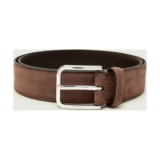 BOSS BLACK Skórzany pasek Madison-B1_NbSt_Sz35 ze sklepu Gomez Fashion Store w kategorii Paski męskie - zdjęcie 186506886