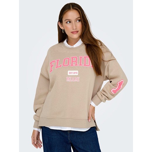 ONLY Bluza w kolorze beżowym ze sklepu Limango Polska w kategorii Bluzy damskie - zdjęcie 186507885