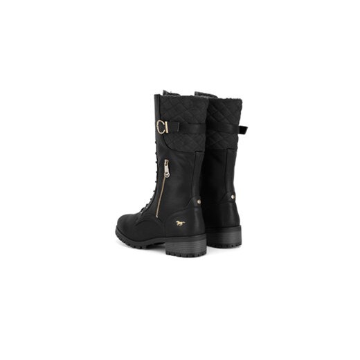 Kozaki Mustang 1435-602 Czarny Mustang 42 eobuwie.pl