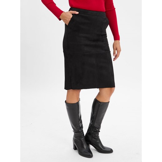 Marie Lund Spódnica ołówkowa damska Kobiety czarny jednolity ze sklepu vangraaf w kategorii Spódnice - zdjęcie 186508329
