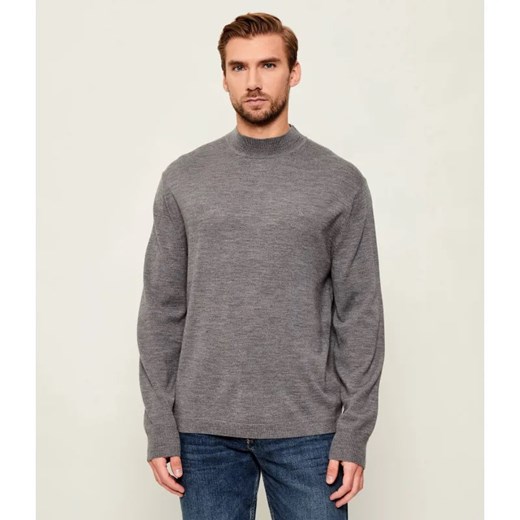 Calvin Klein Wełniany półgolf | Regular Fit ze sklepu Gomez Fashion Store w kategorii Swetry męskie - zdjęcie 186508546