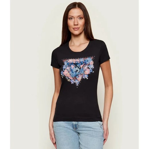 GUESS T-shirt PEONY | Slim Fit ze sklepu Gomez Fashion Store w kategorii Bluzki damskie - zdjęcie 186508556