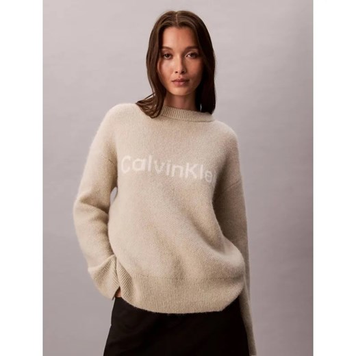 Calvin Klein Wełniany sweter | Loose fit ze sklepu Gomez Fashion Store w kategorii Swetry damskie - zdjęcie 186508615