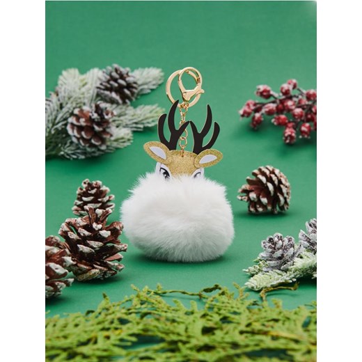 Sinsay - Brelok - biały - id: 430CV-00X - marki Sinsay - 186511095 Sinsay - Brelok - biały ze sklepu Sinsay w kategorii Breloki - zdjęcie 186511095