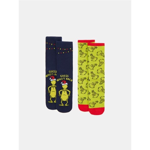 Sinsay - Skarpetki 2 pack Grinch - wielobarwny ze sklepu Sinsay w kategorii Skarpetki męskie - zdjęcie 186511129