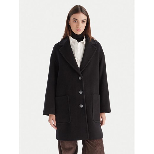MAX&Co. Płaszcz wełniany 2526016023200 Czarny Regular Fit ze sklepu MODIVO w kategorii Płaszcze damskie - zdjęcie 186511377
