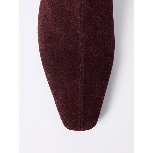 Mohito - Skórzane botki - ciemnobrązowy Mohito 36 Mohito