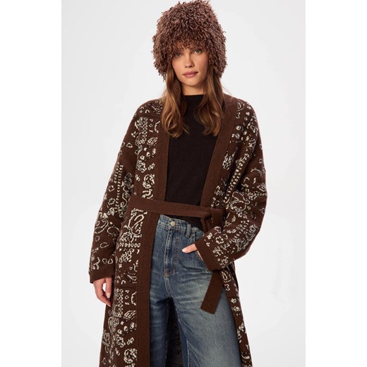 KARDIGAN DAMSKI PAISLEY CHOCO Jemiol