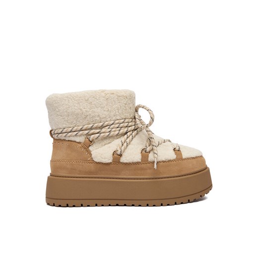 Śniegowce JENNY CEO-HY2T685S-2 Écru ze sklepu eobuwie.pl w kategorii Śniegowce damskie - zdjęcie 186517506