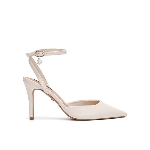 Szpilki Nine West CD23029-3 Biały ze sklepu eobuwie.pl w kategorii Sandały damskie - zdjęcie 186517548