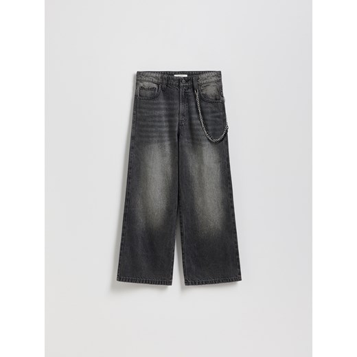 Reserved - Jeansy baggy - czarny ze sklepu Reserved w kategorii Spodnie chłopięce - zdjęcie 186518186