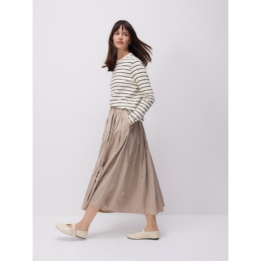 Reserved - Longsleeve z merceryzowanej bawełny - wielobarwny Reserved XS okazja Reserved