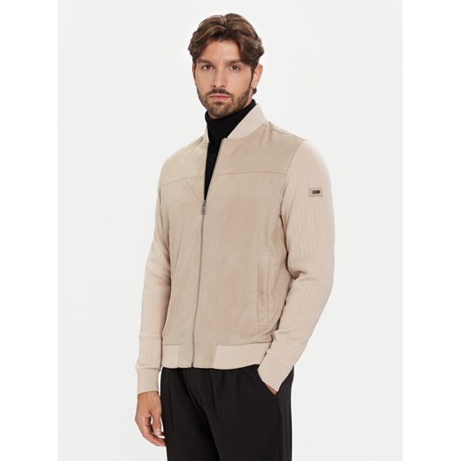 Bugatti Kurtka bomber 7600-75527C Beżowy Regular Fit ze sklepu MODIVO w kategorii Kurtki męskie - zdjęcie 186521418