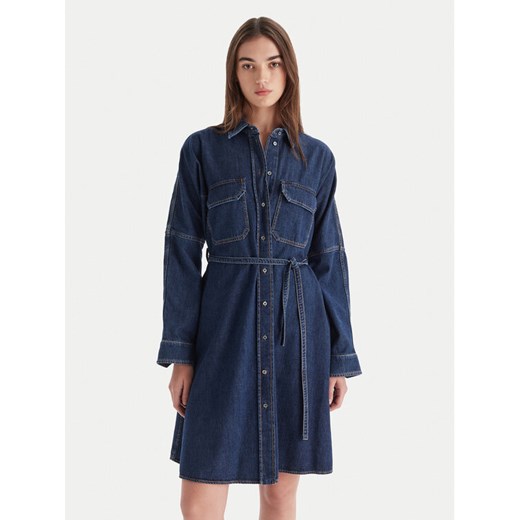 Weekend Max Mara Sukienka jeansowa Balenio 2525226081 Granatowy Regular Fit ze sklepu MODIVO w kategorii Sukienki - zdjęcie 186521428