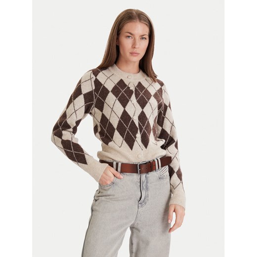 Vero Moda Kardigan Halo 10342792 Brązowy Regular Fit ze sklepu MODIVO w kategorii Swetry damskie - zdjęcie 186521436