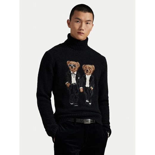 Polo Ralph Lauren Golf 710982141001 Czarny Regular Fit ze sklepu MODIVO w kategorii Swetry męskie - zdjęcie 186521447